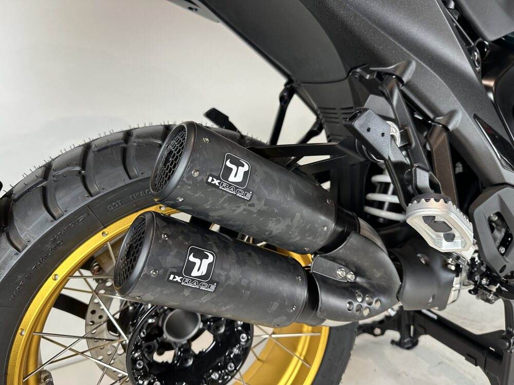 Ixrace DCX2 Carbon Silencers BMW R1300GS 2023-25 - Motorcycle Performance Store