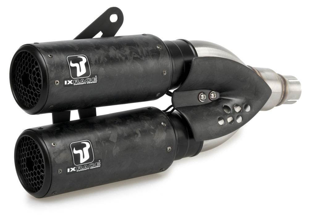 IXRACE Dcx2 Carbon Silencers Ducati Monster 937 2021-25