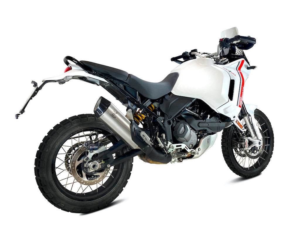 Ixrace Inox Desert Silencer Ducati Desert-X 2022-25 - Motorcycle Performance Store