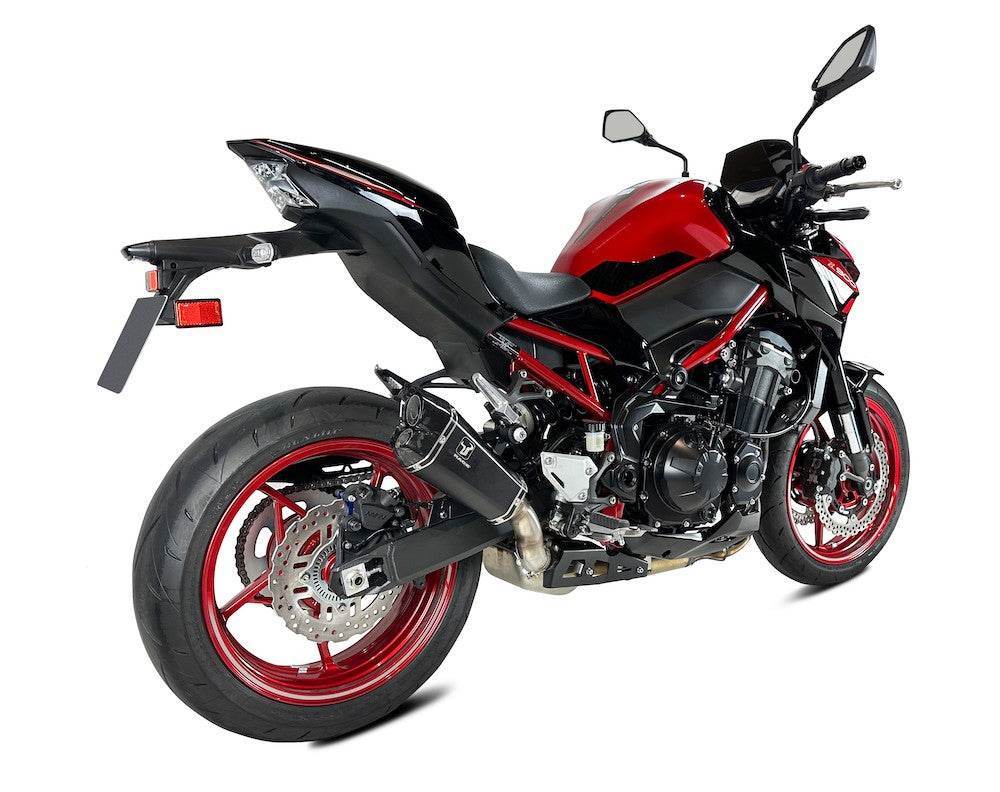 Ixrace M8 Dual Black Silencer Kawasaki Z900 A2 only 2017-24 - Motorcycle Performance Store