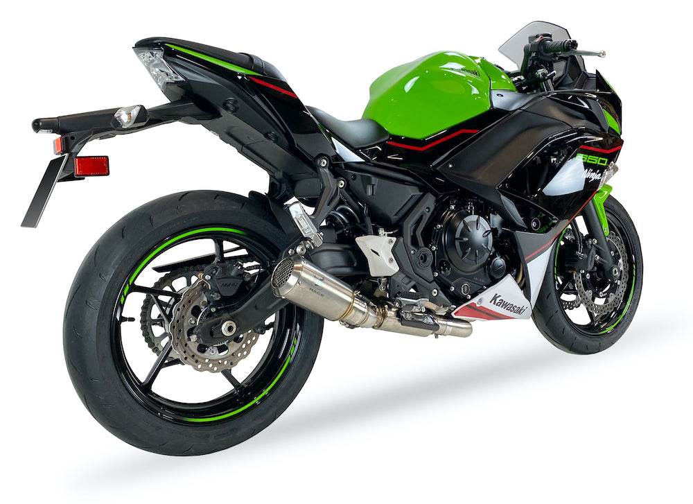Ixrace MK2 Inox Exhaust System Kawasaki Ninja 650 2017-19 image 2