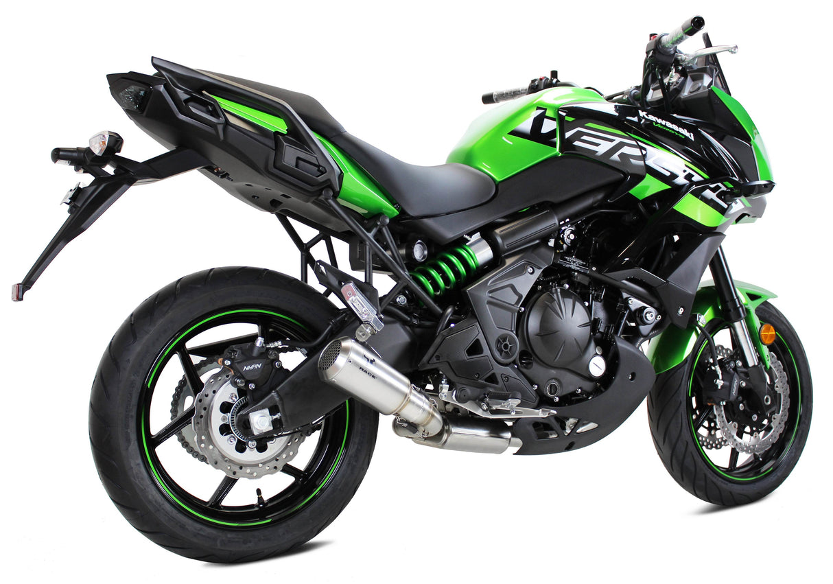 Ixrace MK2 Inox Exhaust System Kawasaki Versys 650 2015-22 - Motorcycle Performance Store