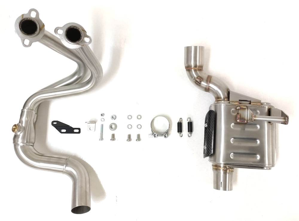 Ixrace MK2 Inox Exhaust System Kawasaki Z650 2020 - Motorcycle Performance Store