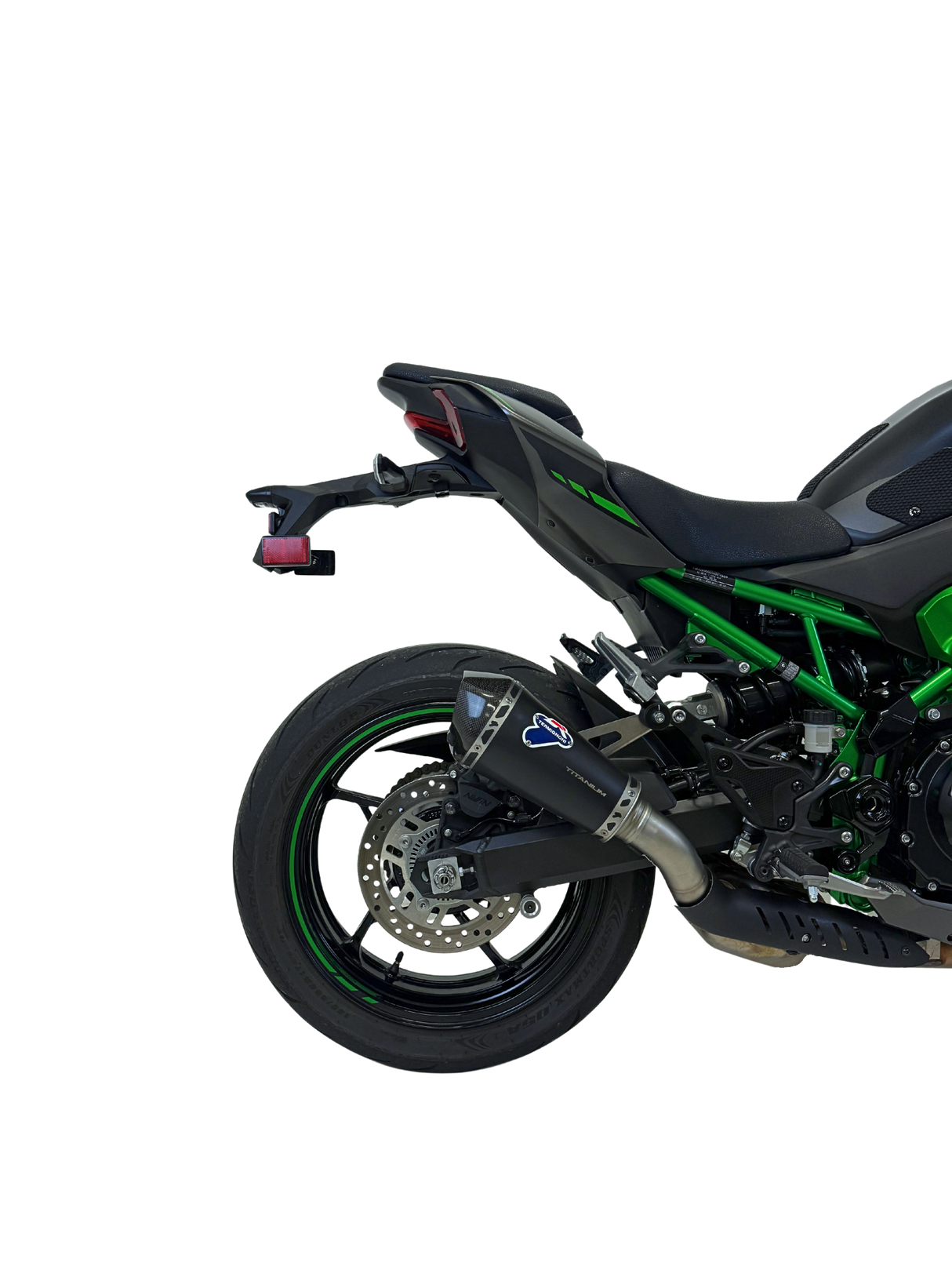 Termignoni black titanium Euro 5+ silencer fitted to Kawasaki Z900 2024–2025_1