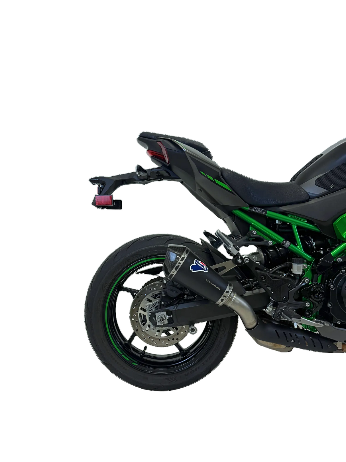 Termignoni black titanium Euro 5+ silencer fitted to Kawasaki Z900 2024–2026_1
