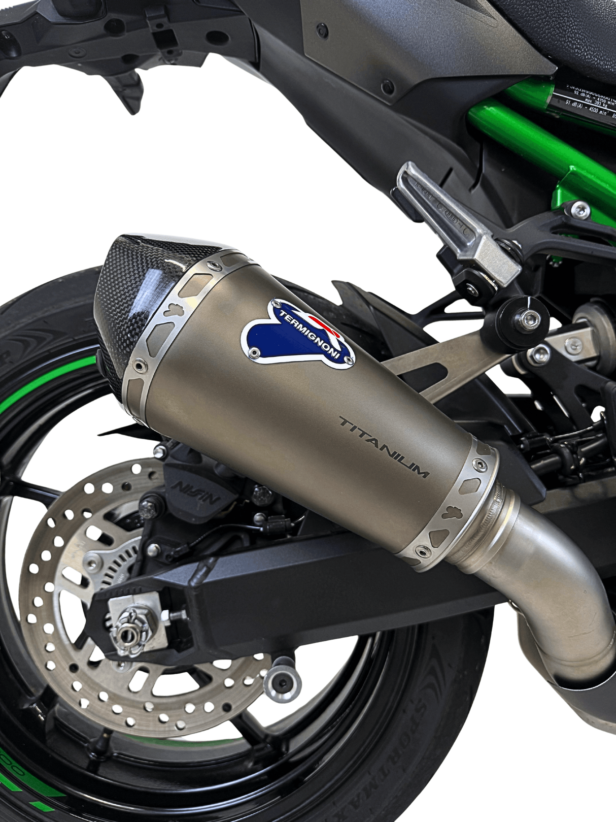 Termignoni titanium Euro 5+ silencer fitted to Kawasaki Z900 2024–2026_2