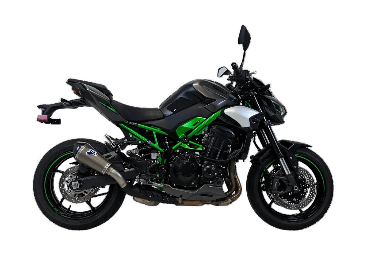 Termignoni titanium Euro 5+ silencer fitted to Kawasaki Z900 2024–2026