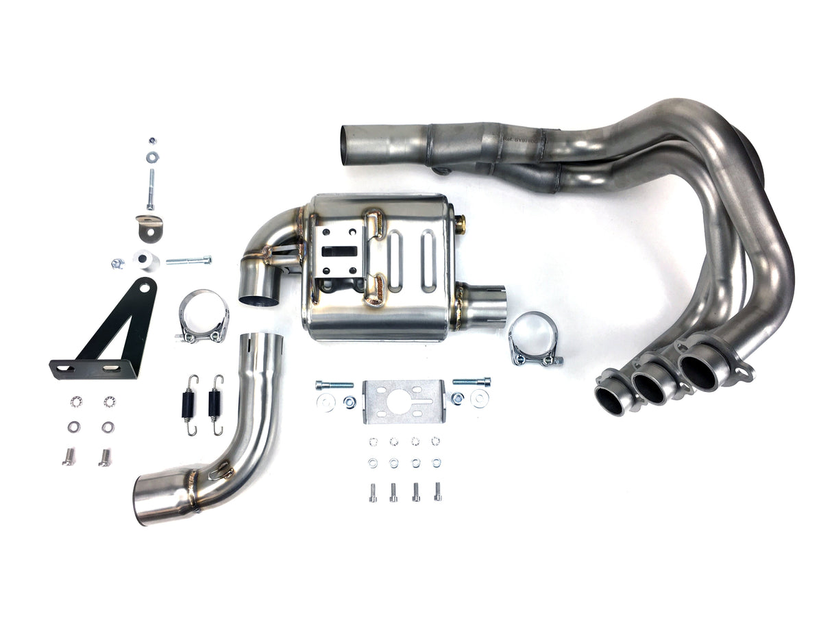 IXRACE M2 Black full exhaust system fitted to Yamaha MT-09 Tracer 2013-2020_3