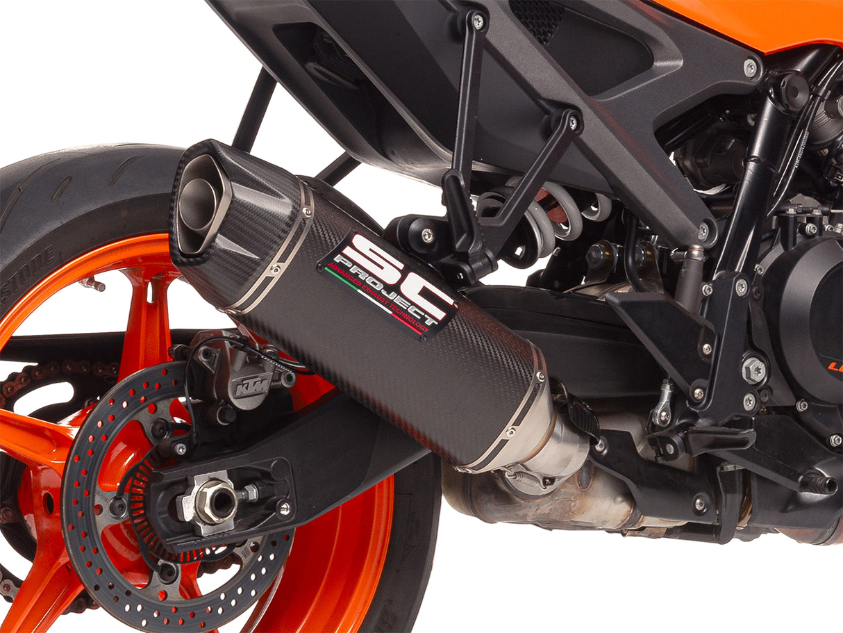 SC Project SC1-X Carbon Fibre Silencer KTM Duke 990 2024-25