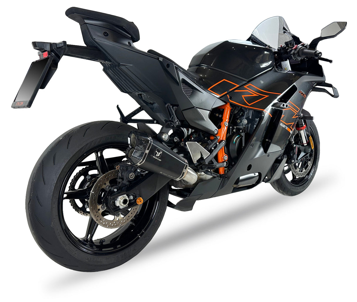 Ixrace M8 Silenziatore doppio nero KTM Duke 990 2024-26 image 2