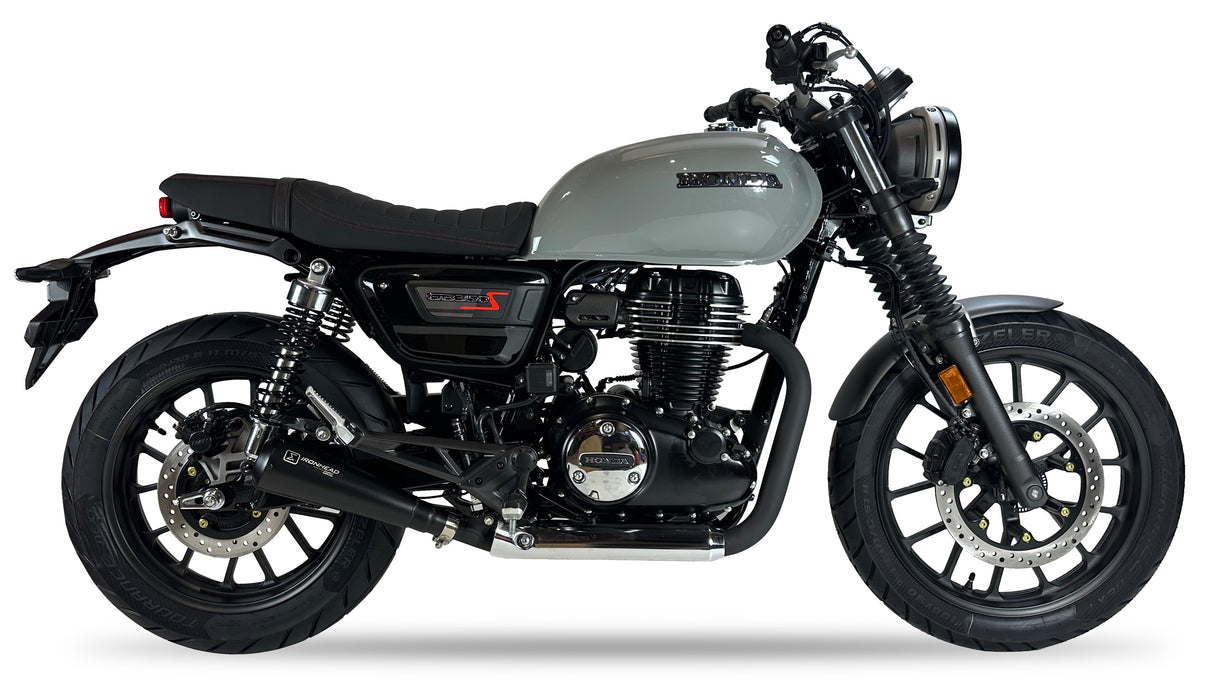 Ironhead Conical Black Silencer Honda GB350S 2025-26 image 2