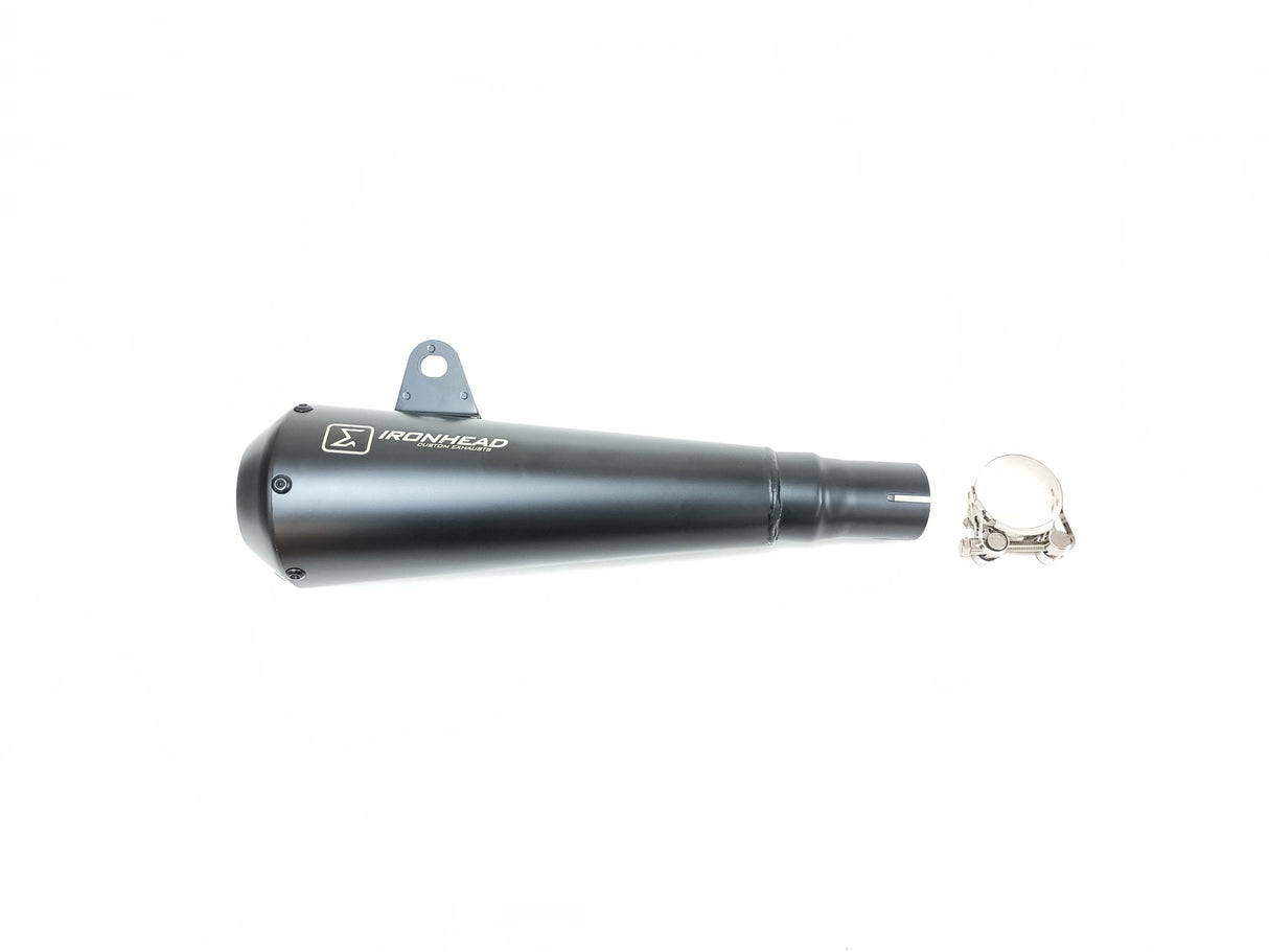 Ironhead Conical Black Silencer Honda GB350S 2025-26 image 4