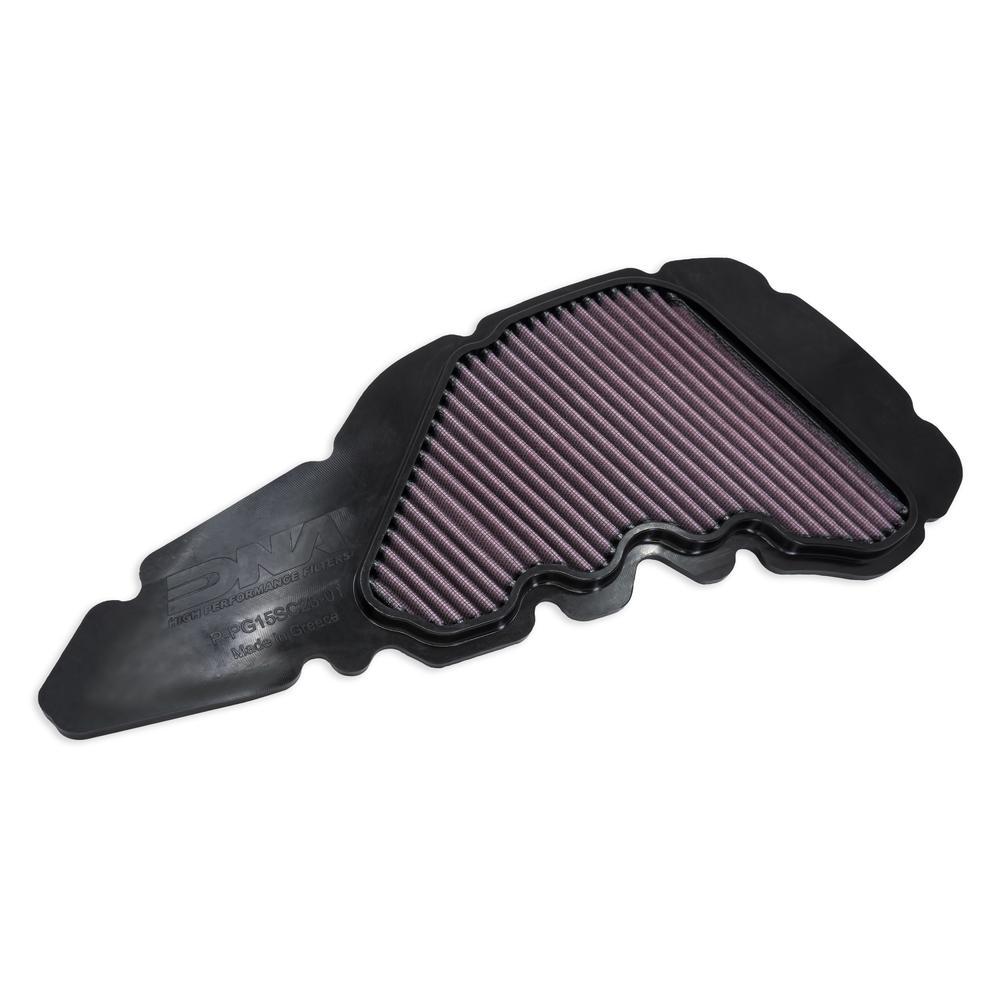 DNA high-flow performance air filter fitted to Piaggio Medley 200 2025 airbox for city riding