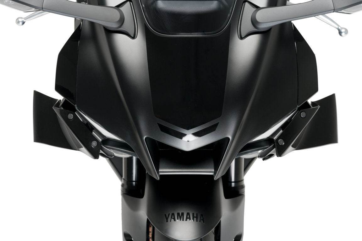 PUIG Black Frontal Spoiler GP - Yamaha YZF-R1 (M) 2020-24 - Motorcycle Performance Store