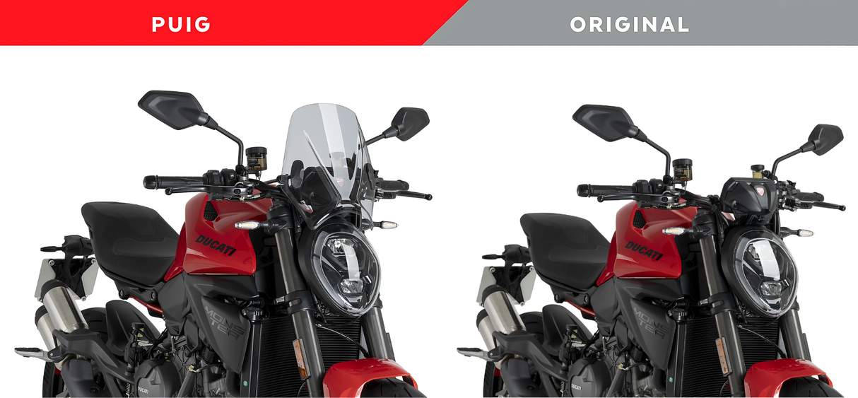 Puig Mito Screen Ducati Naked Bike Range 2006-26 image 2
