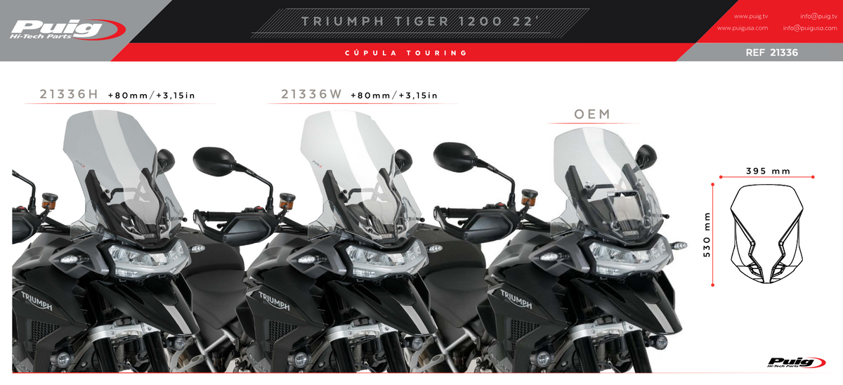 Puig Touring Screen | Triumph Tiger 1200 2022-26 image 4