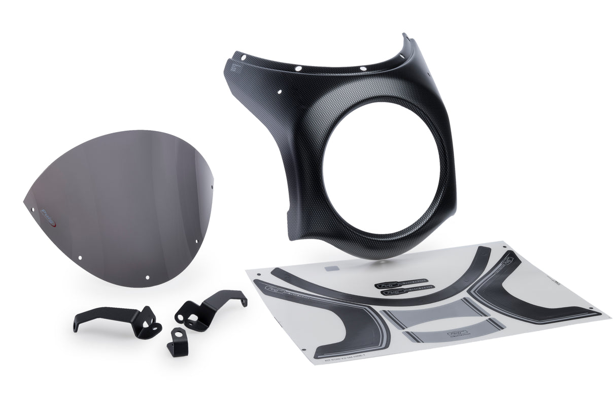 PUIG Carbon Retro Semi Fairing Screen Honda CB650R 2024-25