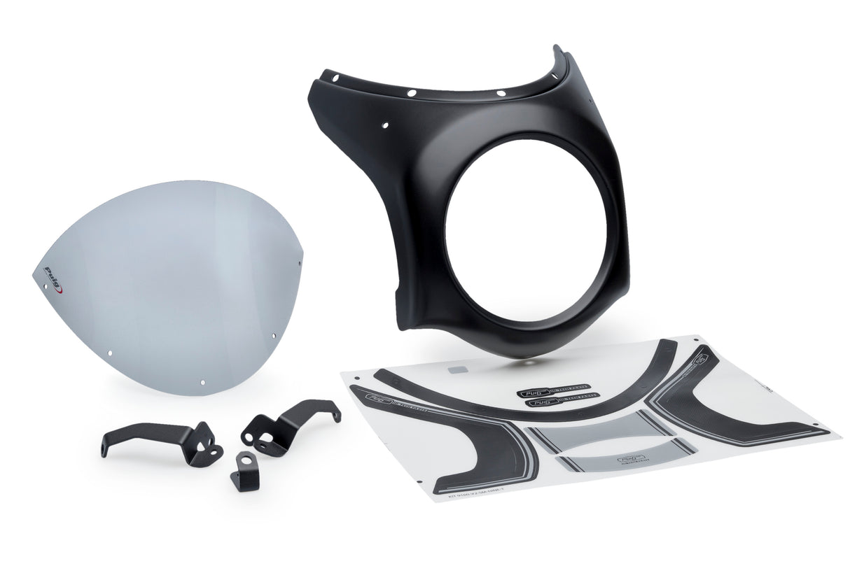 PUIG Carbon Retro Semi Fairing Screen Honda CB650R 2024-25