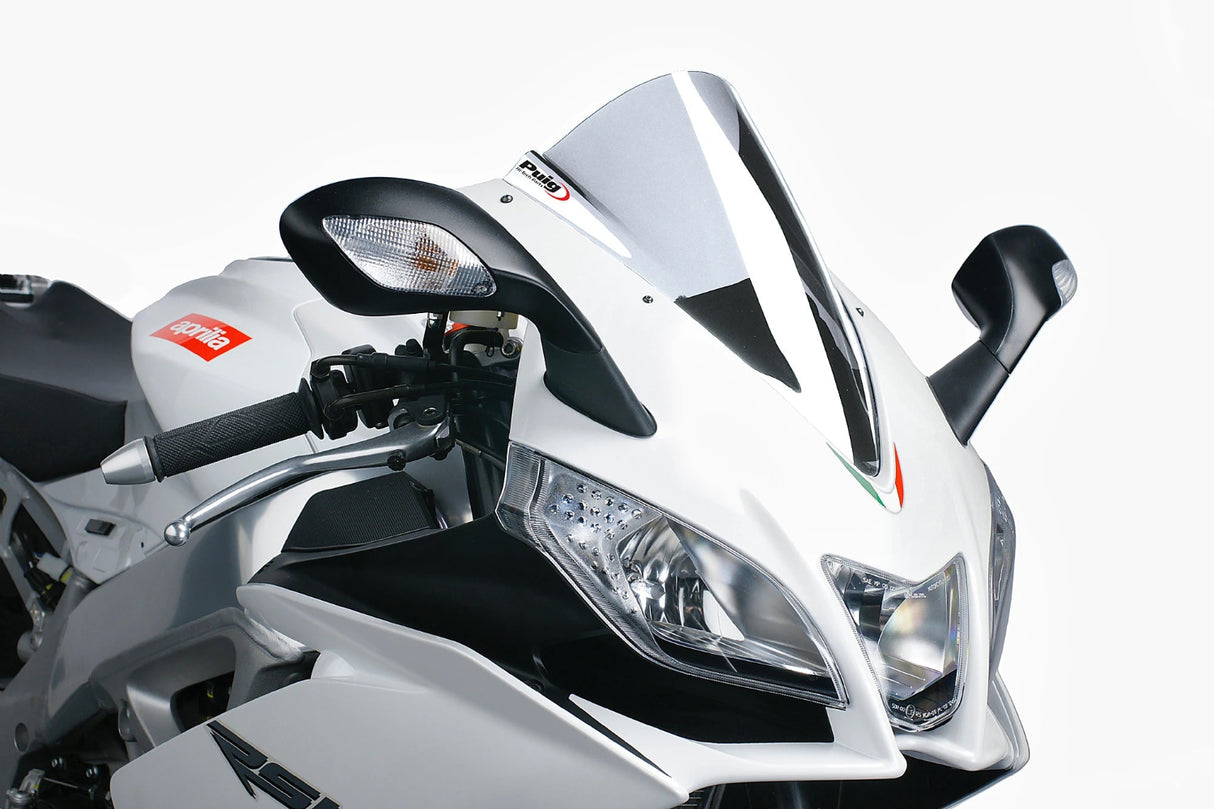 Puig Z-Racing Screen Clear for the Aprilia RS125. Available at Motorcycle Performance Store