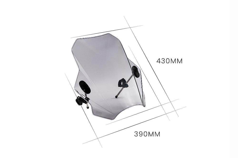 PUIG Windshield Bat Universal Screen- Indian Scout / Bobber 2015-25 - Motorcycle Performance Store