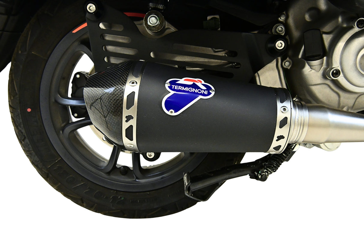 Termignoni Konisches Schwarzes Titan System Vespa GTS 300 2008-22 image 2