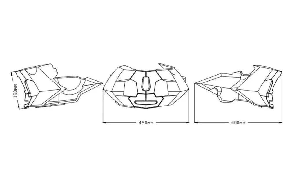 Puig Engine Spoilers KTM Duke 890 (R) 2020-24 - Motorcycle Performance Store