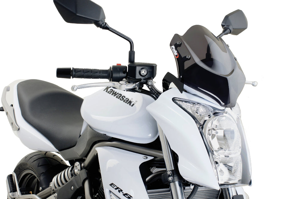 PUIG Verkleidungsscheibe New Generation dunkel getönt Kawasaki ER6-N 2009-11
