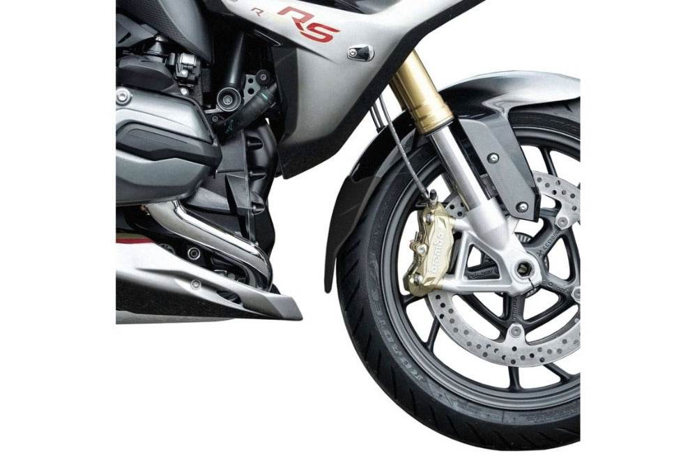 Puig front fender extension fitted to BMW R1250RS black mudguard extender protection_1