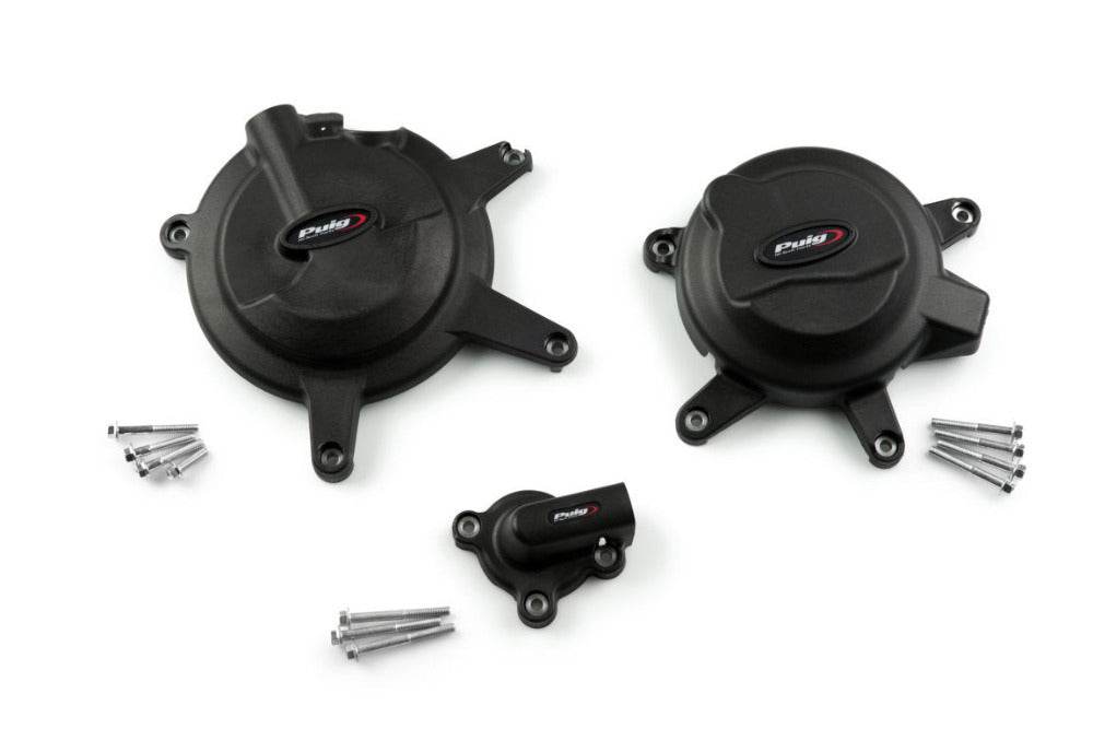 Puig Track Engine Covers Kawasaki Ninja 400 2018-24 - Motorcycle Performance Store