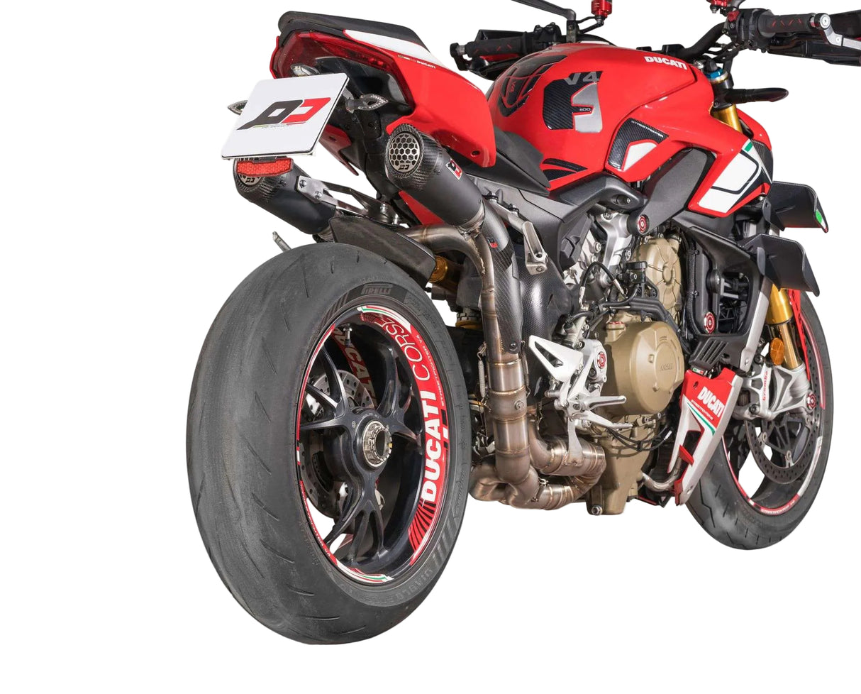 QD Black Underseat Exhaust System Ducati Streetfighter V4 S 2021-24 - Full Exhaust System