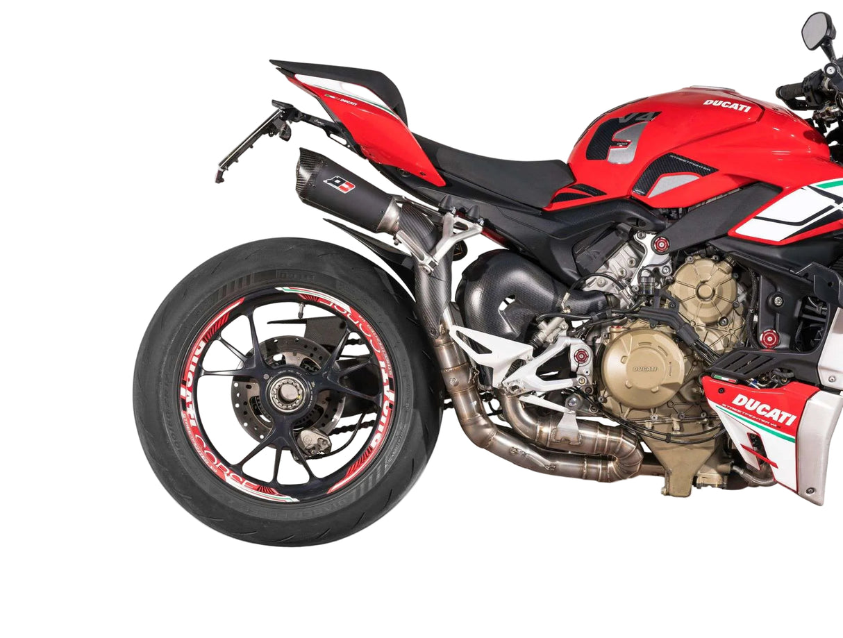 QD Black Underseat Exhaust System Ducati Streetfighter V4 S 2021-24 - Full Exhaust System