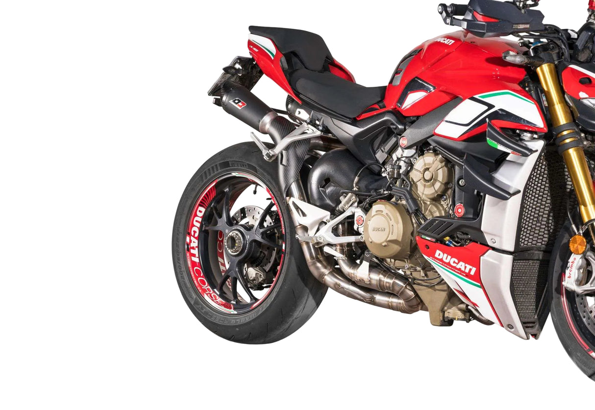 QD Black Underseat Exhaust System Ducati Streetfighter V4 S 2021-24 - Full Exhaust System