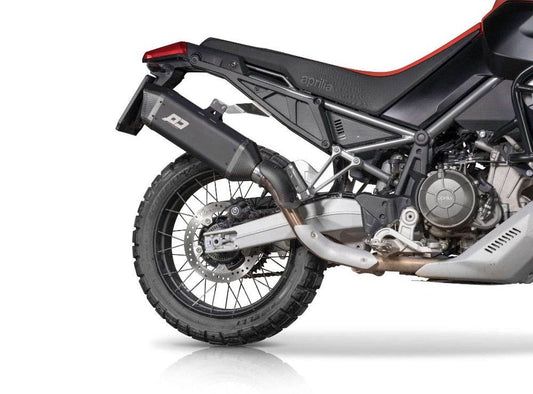 QD Tourance Dark Silencer Aprilia Tuareg 660 2022-24 - Motorcycle Performance Store