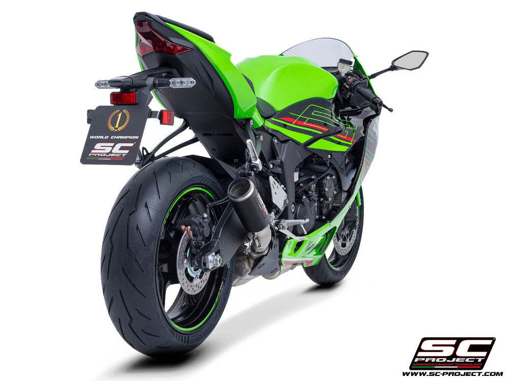 SC Project CR-T Carbon Silencer Kawasaki ZX-6R 2024-25 - Motorcycle Performance Store