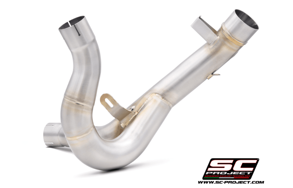 SC Project Decat Link Pipe Ducati Desert-X 2022-25 - Motorcycle Performance Store