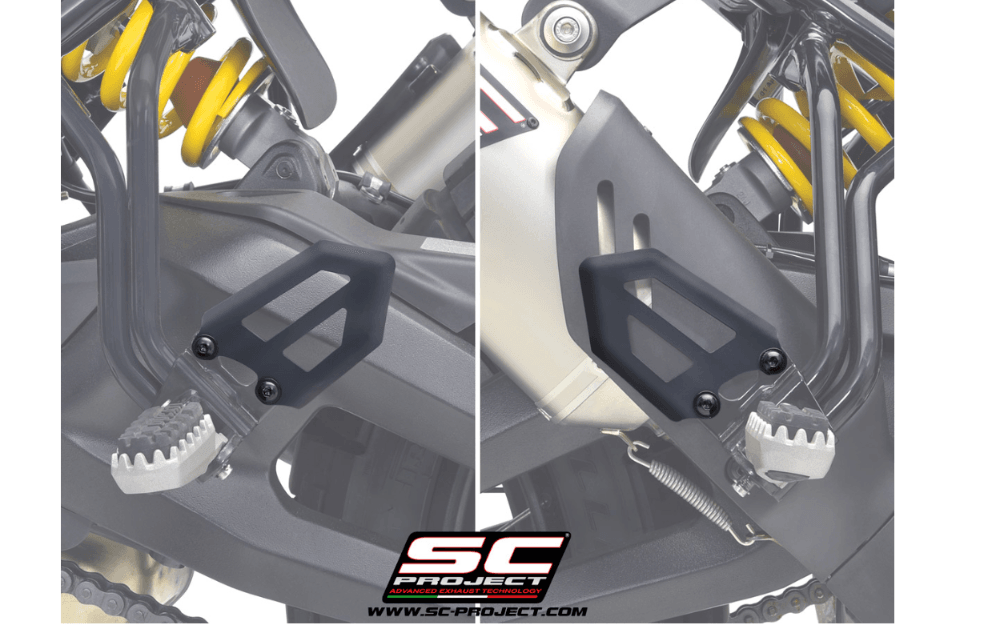 SC Project Rally Raid Titanium Silencer Ducati Desert-X 2022-25 - Motorcycle Performance Store