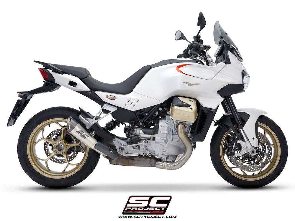 SC Project S1 Titanium Silencer Moto Guzzi V100 Mandello 2023-24 - Motorcycle Performance Store