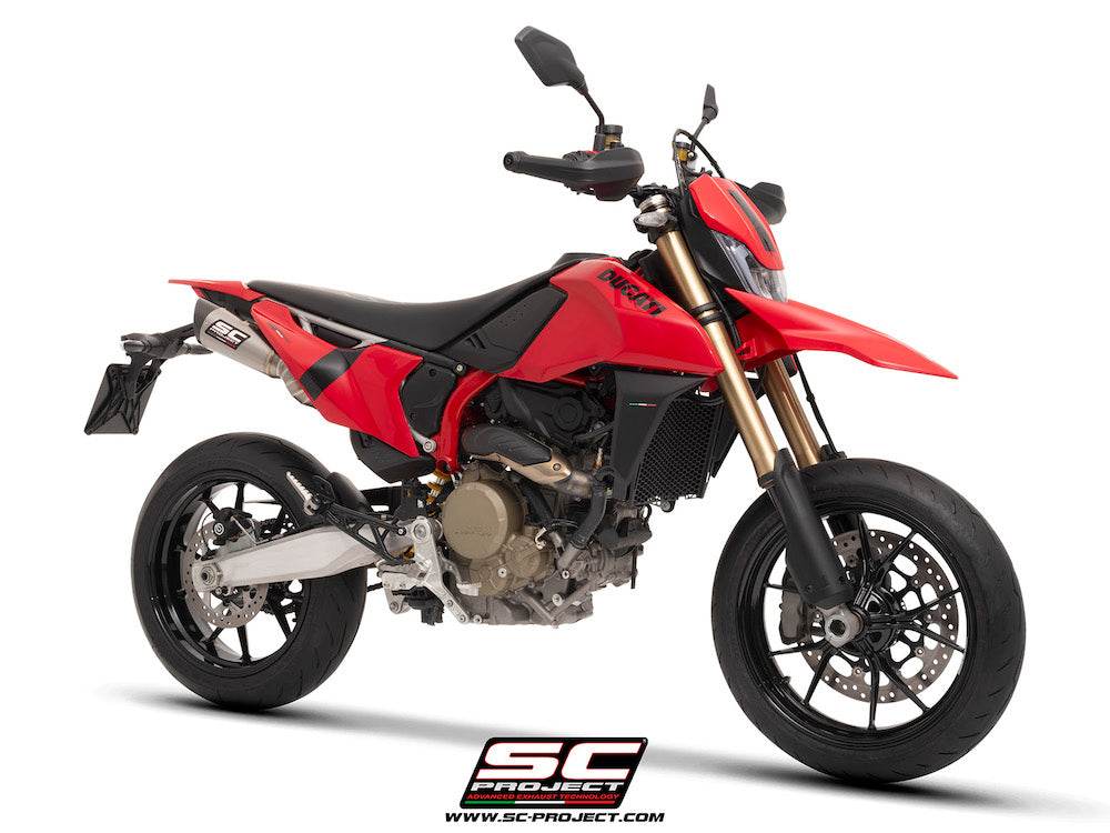SC Project S1 Titanium Underseat Silencers for Ducati Hypermotard 698 2024-2026