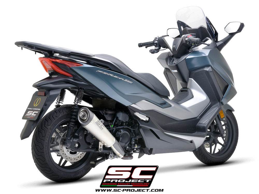 SC Project S2 Titanium Silencer Honda Forza 350 2021-24 - Motorcycle Performance Store