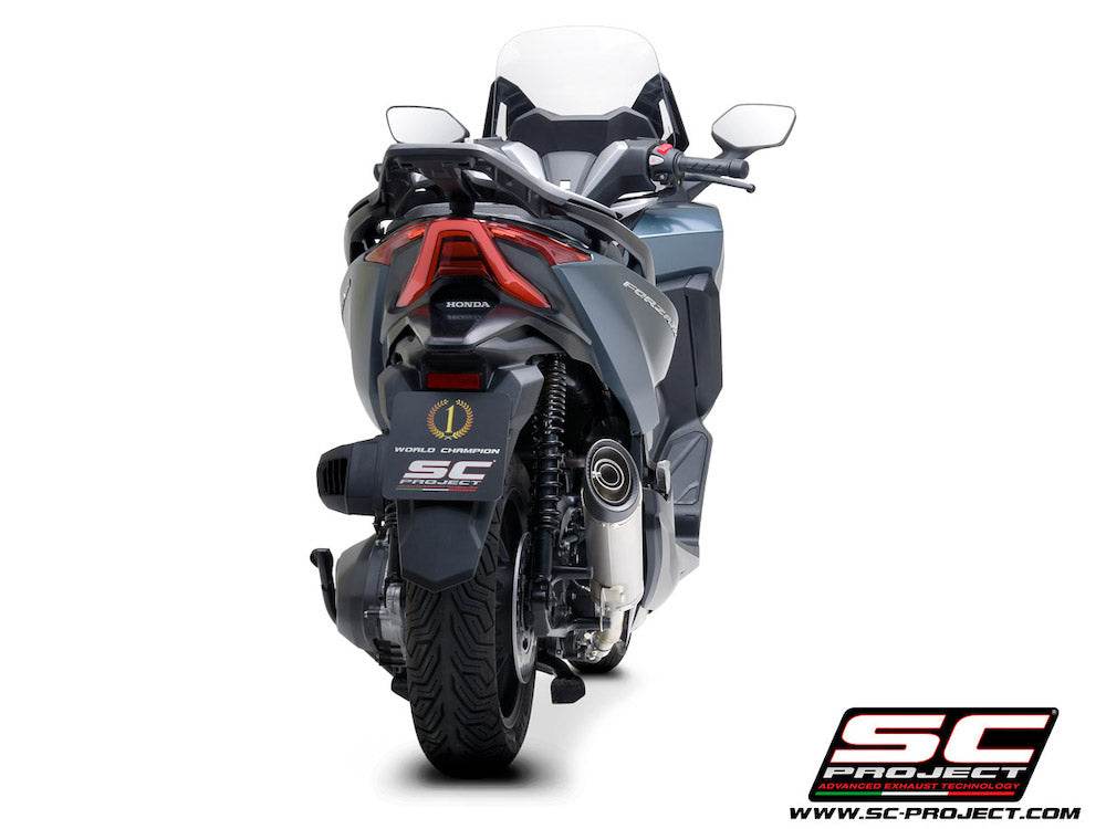 SC Project S2 Titanium Silencer Honda Forza 350 2021-24 - Motorcycle Performance Store