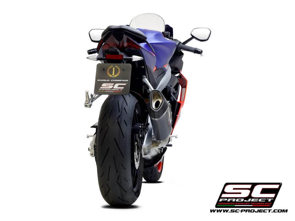 SC Project SC1-R Carbon Exhaust System APRILIA RS660 2020-24 - Motorcycle Performance Store