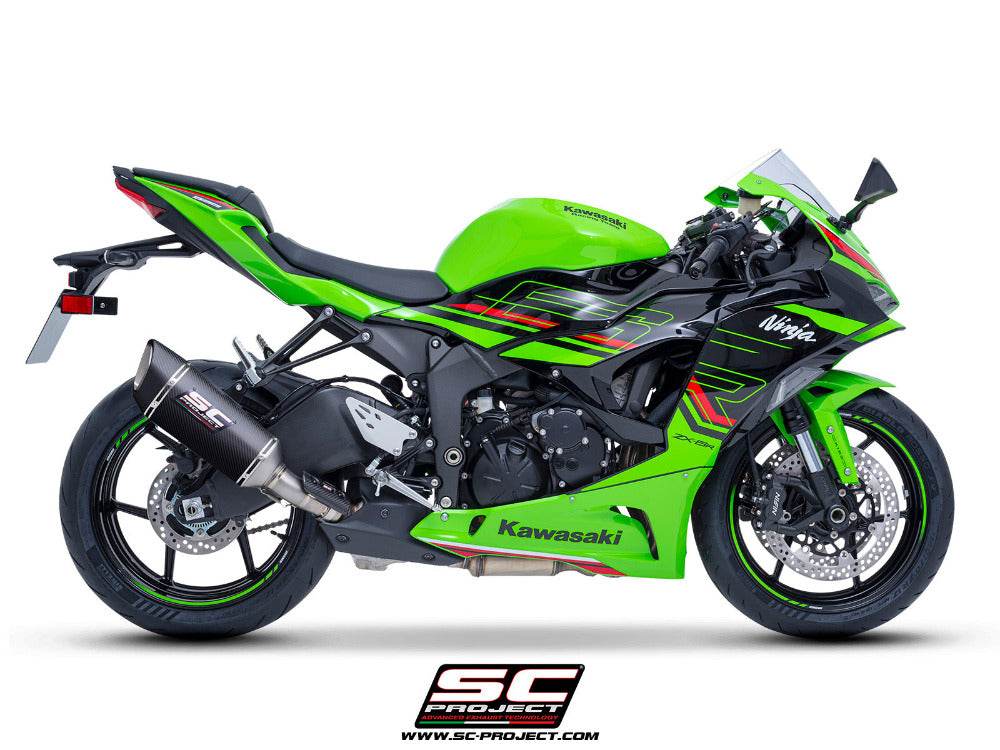 SC Project SC1-R Carbon Silencer Kawasaki ZX-6R 2024-25 - Motorcycle Performance Store
