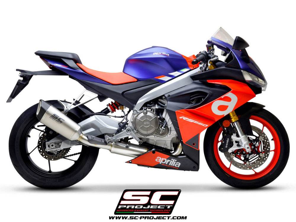 SC Project SC1-R Titanium Exhaust System APRILIA RS660 2020-24 - Motorcycle Performance Store