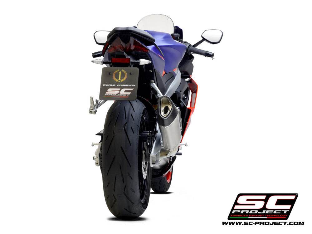 SC Project SC1-R Titanium Exhaust System APRILIA RS660 2020-24 - Motorcycle Performance Store