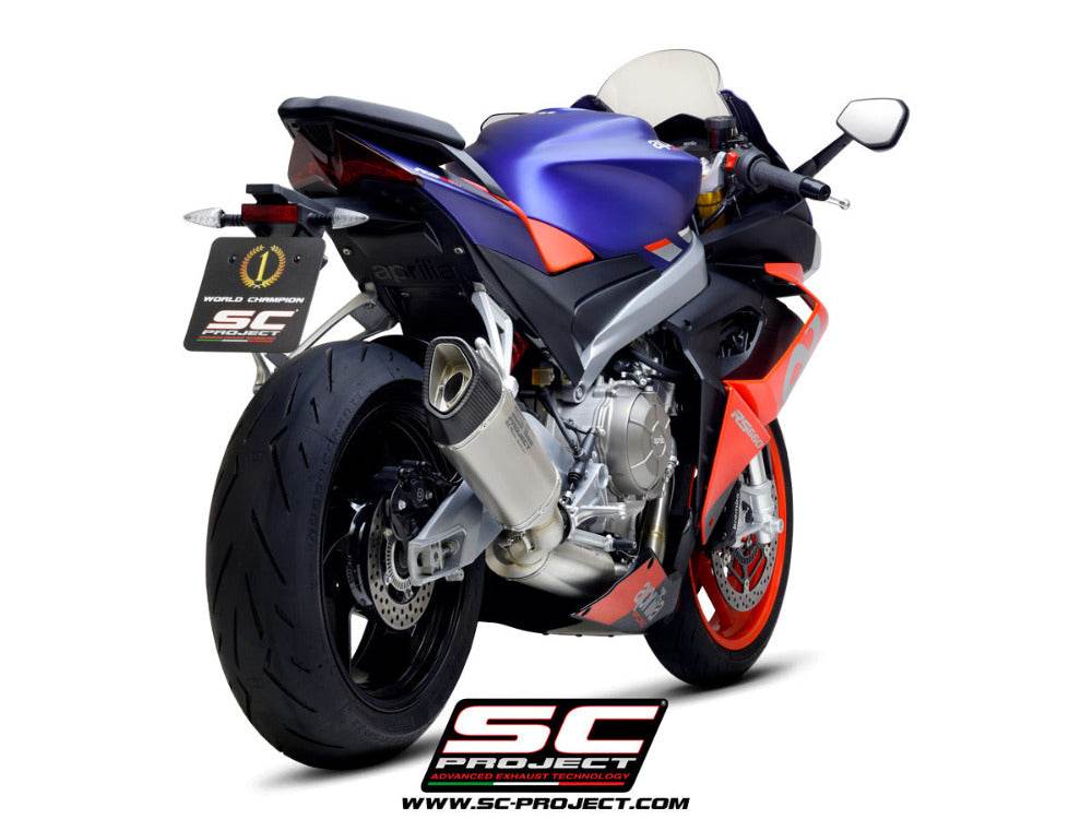 SC Project SC1-R Titanium Exhaust System APRILIA RS660 2020-24 - Motorcycle Performance Store
