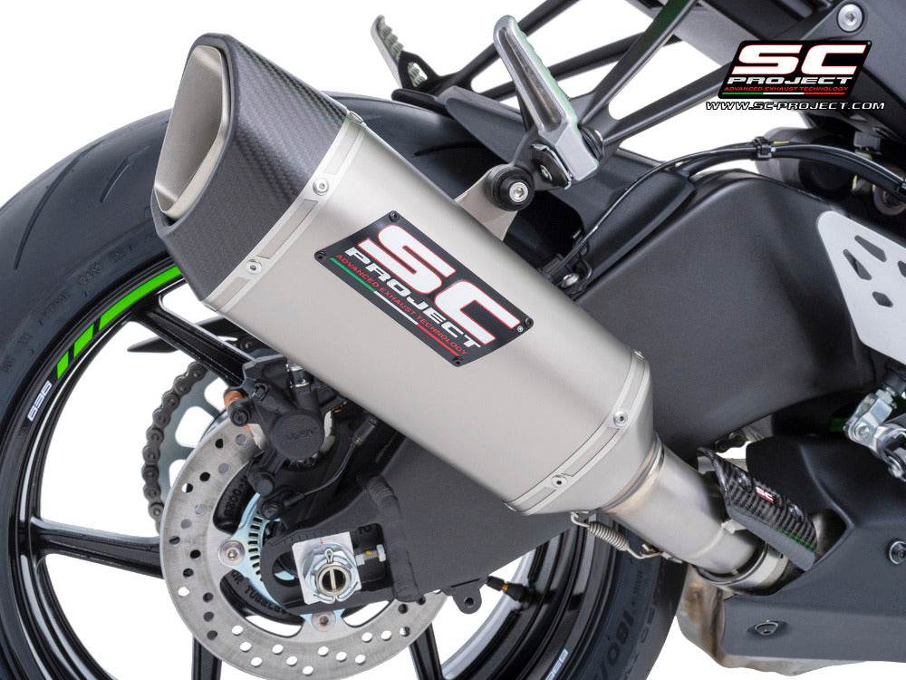 SC Project SC1-R Titanium Silencer Kawasaki ZX-6R 2024-25 - Motorcycle Performance Store