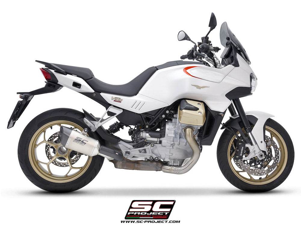 SC Project SC1-R Titanium Silencer Moto Guzzi V100 Mandello 2023-24 - Motorcycle Performance Store