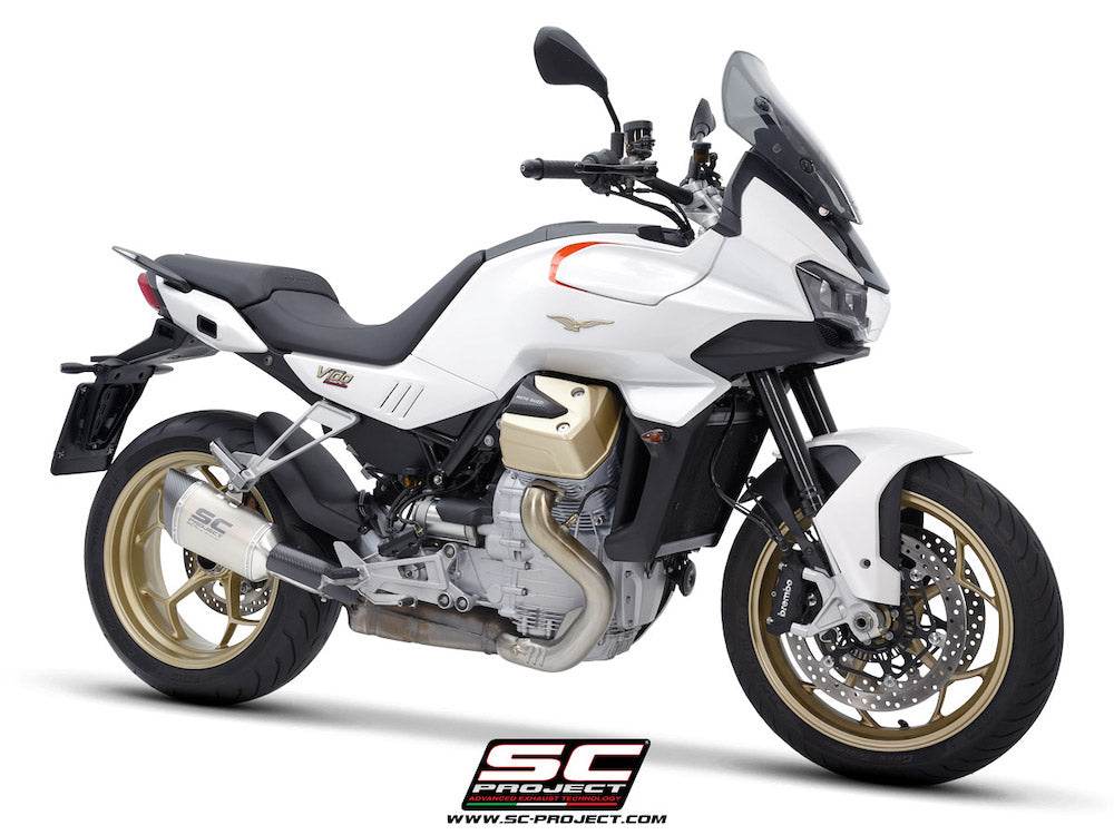 SC Project SC1-R Titanium Silencer Moto Guzzi V100 Mandello 2023-24 - Motorcycle Performance Store