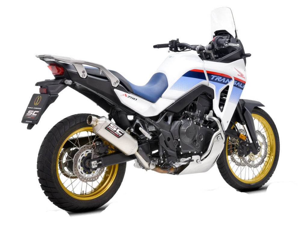 SC Project Titanium Rally Raid Silencer Honda XL 750 Transalp 2023-24 - Motorcycle Performance Store
