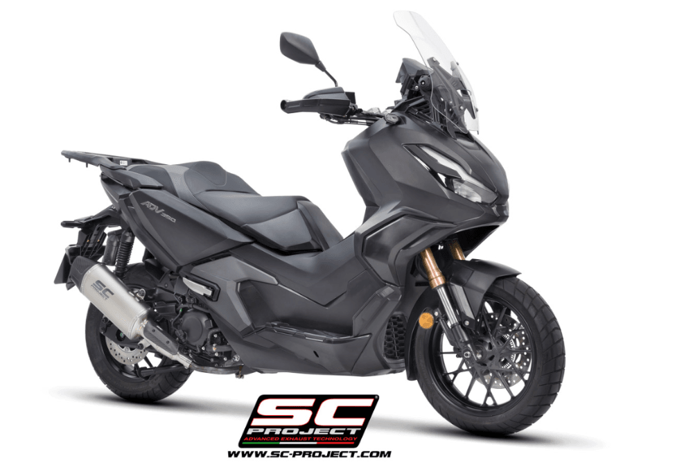 SC Project X-Plorer II GT Titanium Silencer Honda ADV 350 2022-24 - Motorcycle Performance Store